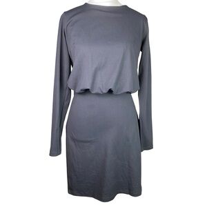 Susana Monaco Black Long Sleeve Dress S with back cutout